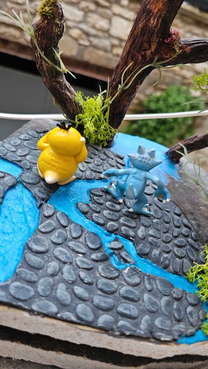 Super figurine Pokemon Nintendo tomy C.G.T.S.J évolution Psykokwak Akwakwak - photo numéro 3