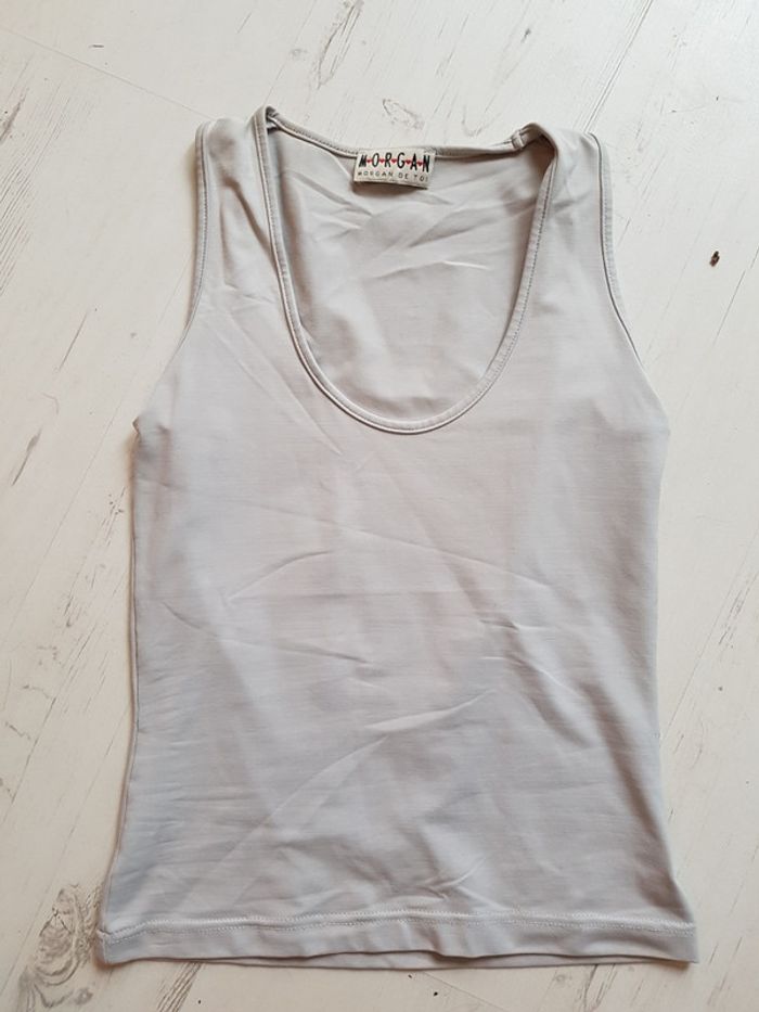 Débardeur gris clair morgan - photo numéro 3