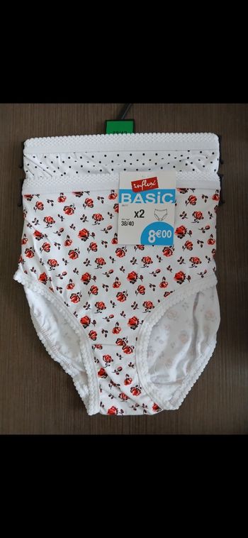 Lot de 2 culottes coton 38/40
