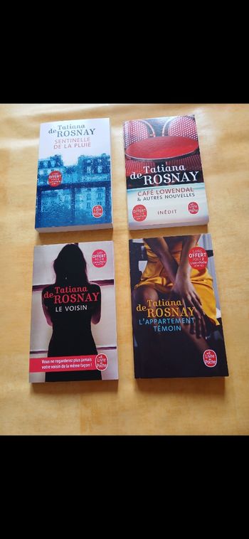 Lot de 4 livres Tatiana de rosnay