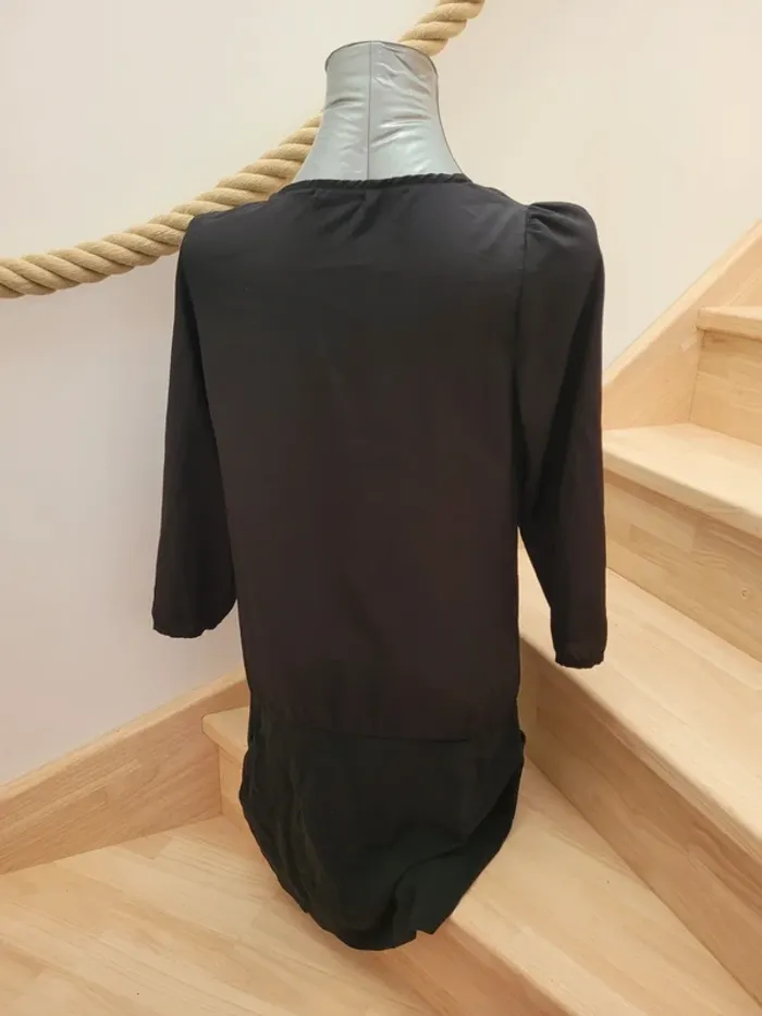 Robe manches 3/4 à nœud taille L - photo numéro 4