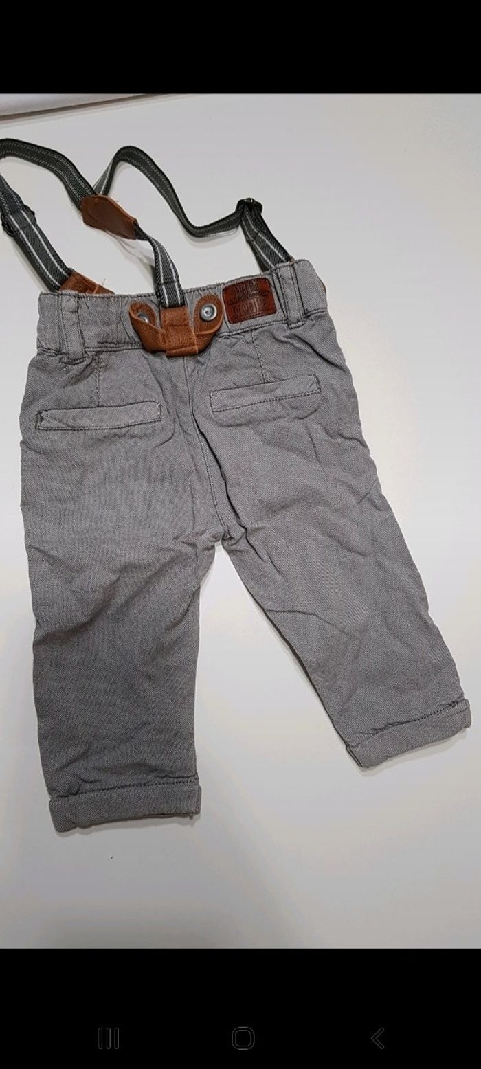 Pantalon à bretelles taille 6mois - photo numéro 2