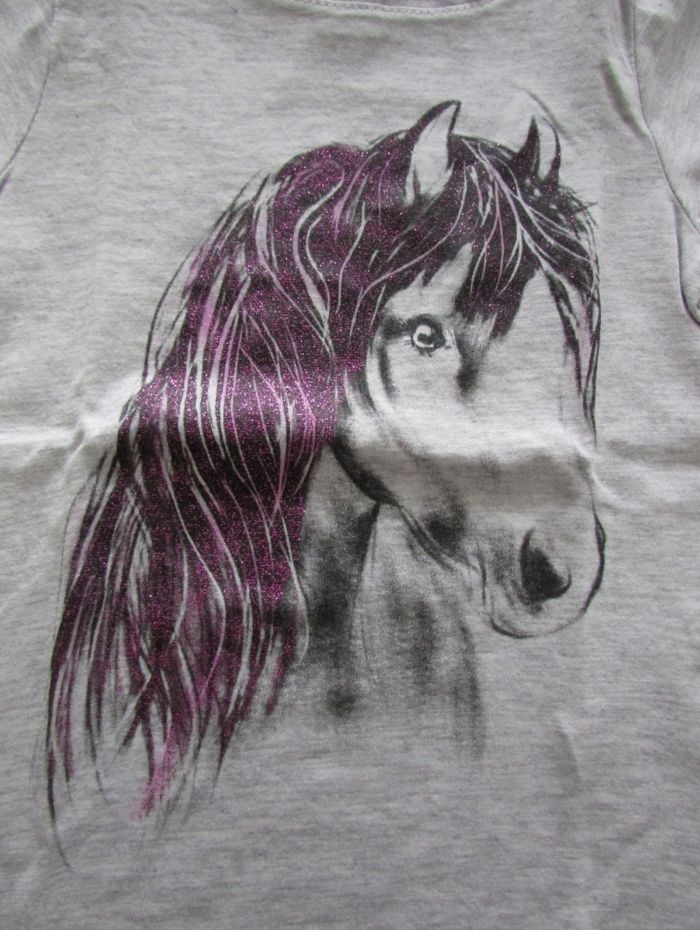 T-shirt Cheval gris 2/3 ans - photo numéro 2