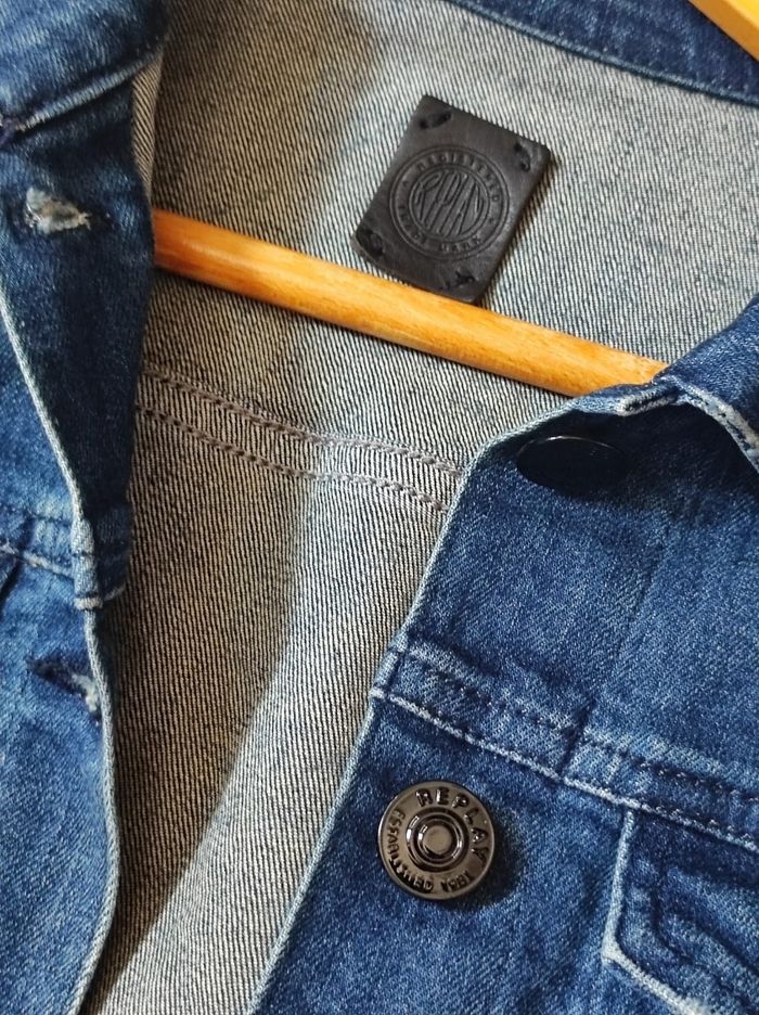 Veste en jeans taille M - photo numéro 4