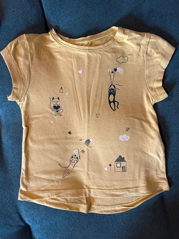 Joli tee shirt jaune kiabi 3 ans