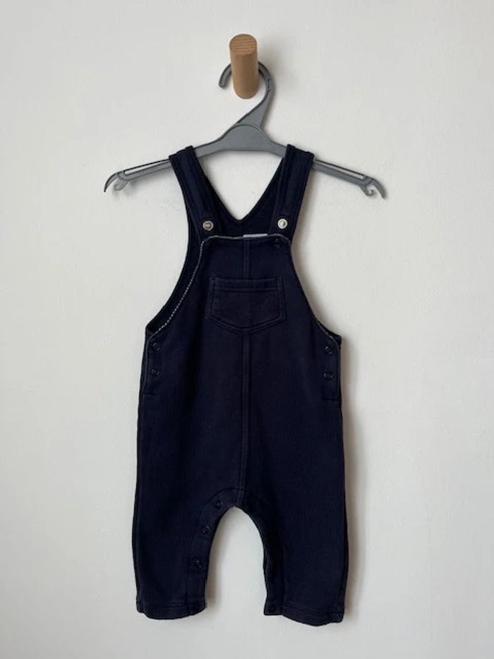 Salopette bleu marine confortable - Petit Bateau 6 mois (67cm) - photo numéro 2
