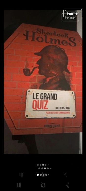Super coffret jeu Quizz S. HOLMES État neuf