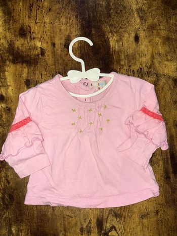 TEE shirt rose 9m