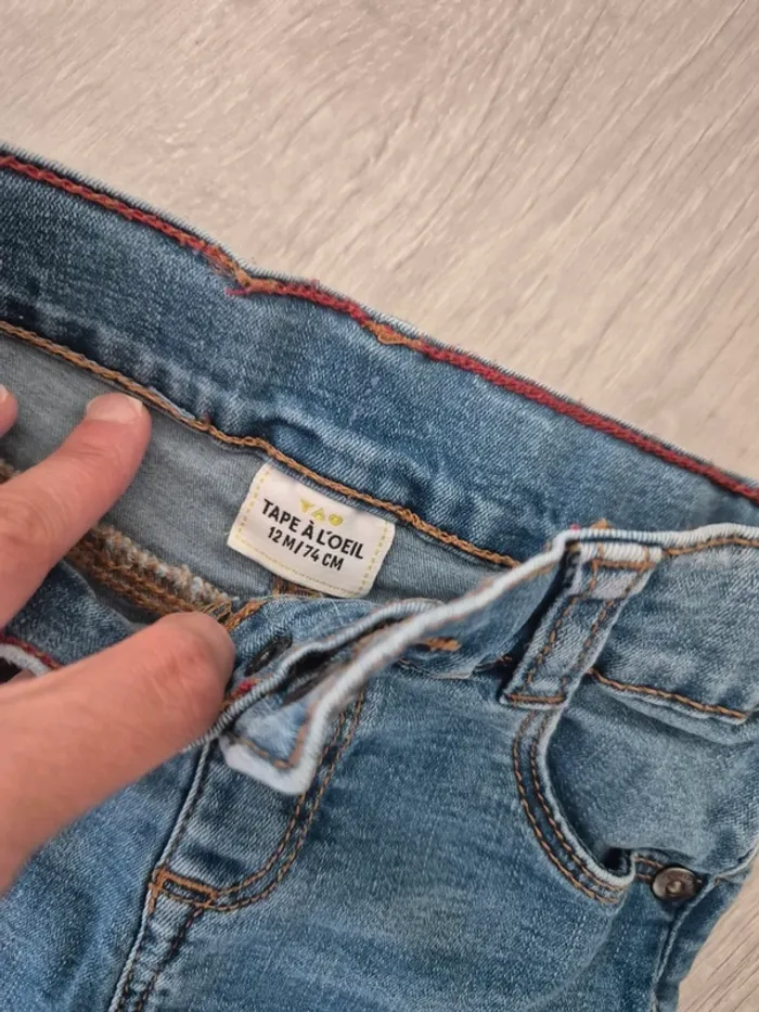 Magnifique short en jeans 12 mois - photo numéro 2