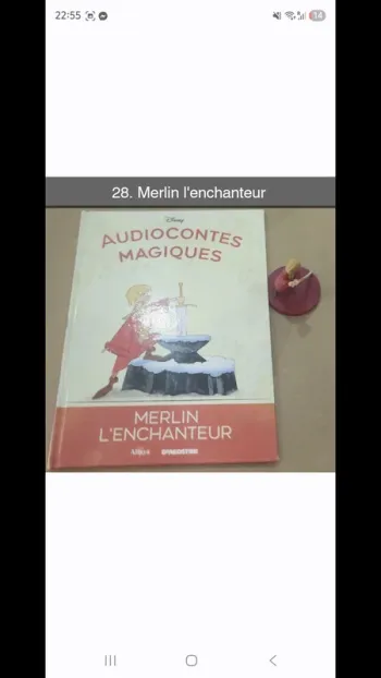 No28 audioconte Magique disney deagostini livre+figurine audio conte compte
