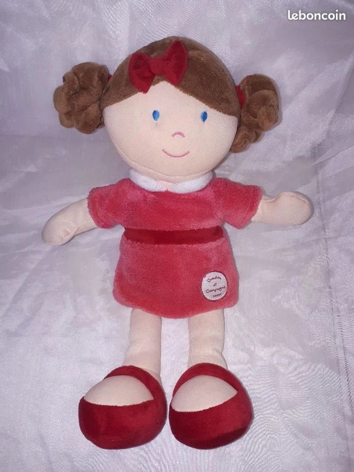 Poupée Melle Framboise grand modèle DC2307 Doudou & Compagnie - photo numéro 3