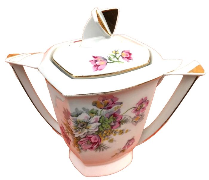 Ancien sucrier Porcelaine  Importé de Jean-Marie Tchécoslovaquie