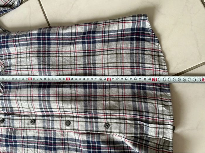 Chemise Banana Republic Vintage dressing Coton / flanelle Taille L couleur grise & beige - photo numéro 8