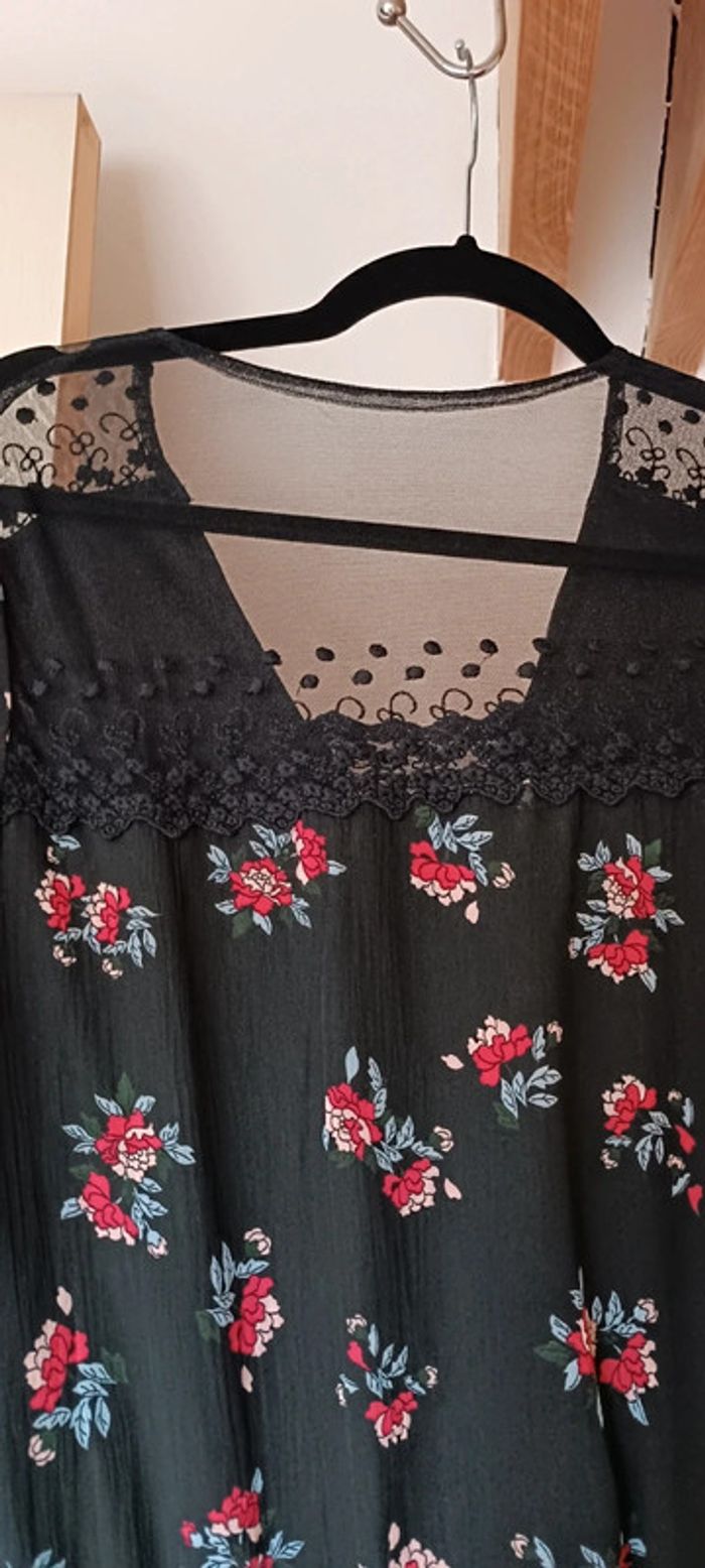 Robe noir à fleurs 42 - photo numéro 5