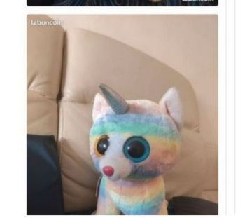 Chat licorne 🦄 35 cm