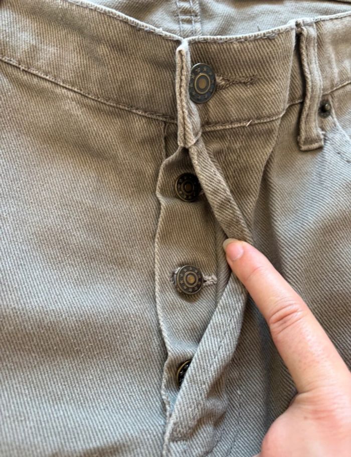 Jean homme Blue Mountain – marron/taupe/kaki – taille 2XL/50 relaxed fit droit vintage 2000s y2k - photo numéro 7
