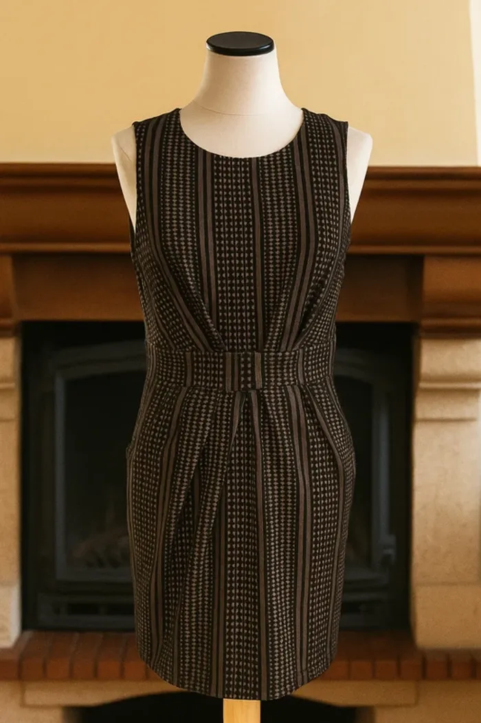 Robe mi longue Natura Ceinturée à Imprimé taille M