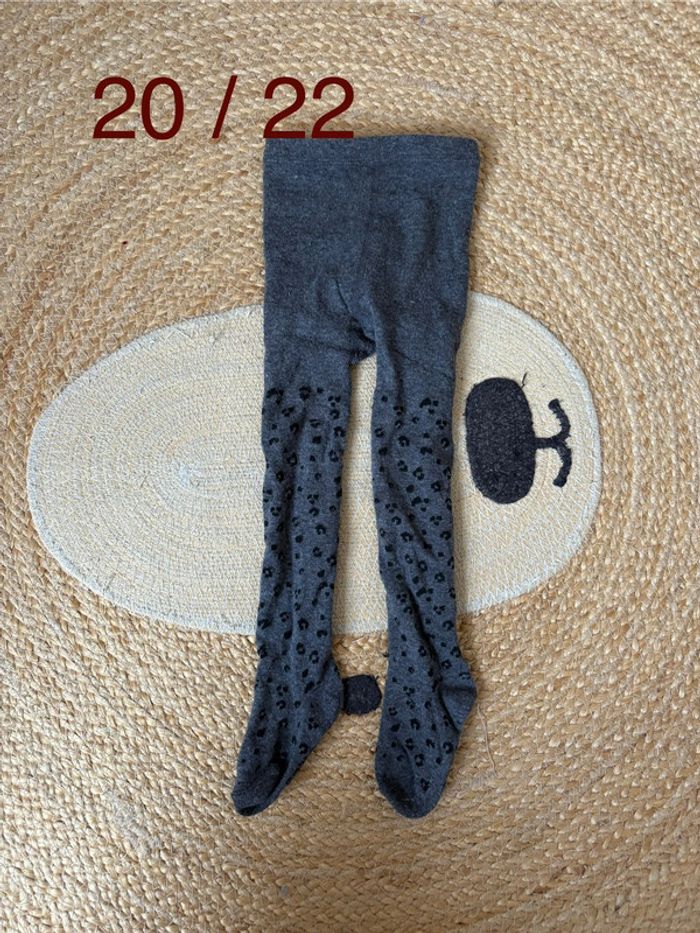 Collant gris foncé léopard Kiabi 20 22 Kiabi 18 mois Beebs