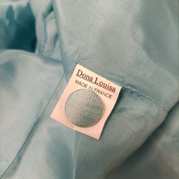 Chemise Dona Louisa Paris 46 turquoise motif made in france - A199 - photo numéro 12