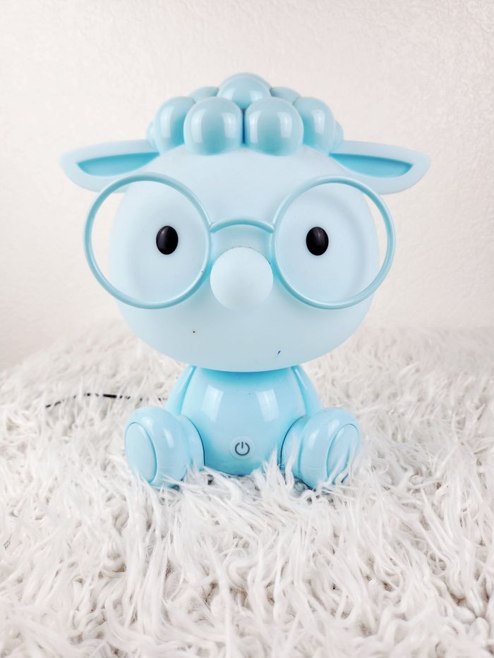 Grande Veilleuse de nuit bleu mouton Led marque Maison du monde 🎅 - photo numéro 4