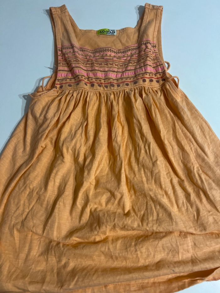 Robe orange 6 ans