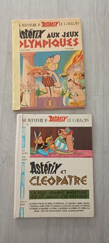 Lot 2 bd Astérix 1965 et 1968 édition originale