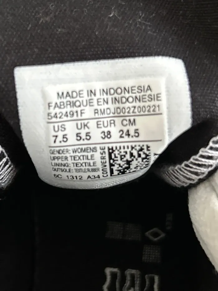 Baskets converse neuves en 38 imprimé serpent - photo numéro 7