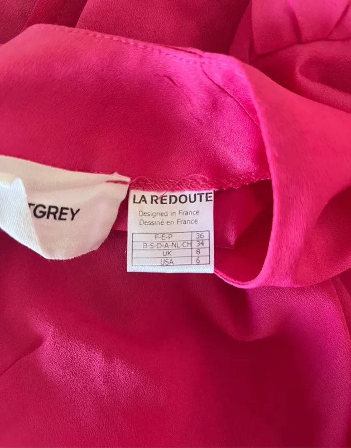 Robe chic fuschia/noir La Redoute T36 - photo numéro 8