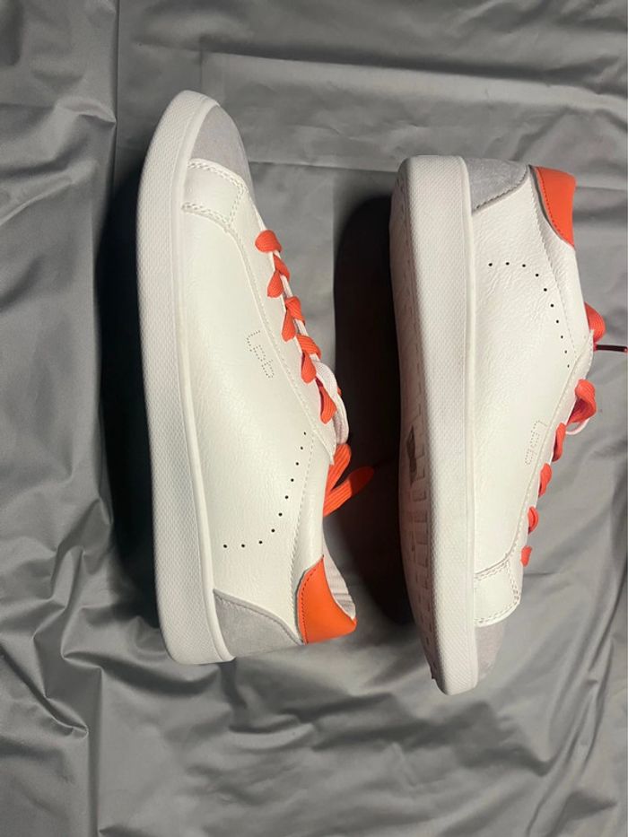 Lpb Les Petites Bombes baskets blanches grises oranges 39 - photo numéro 4