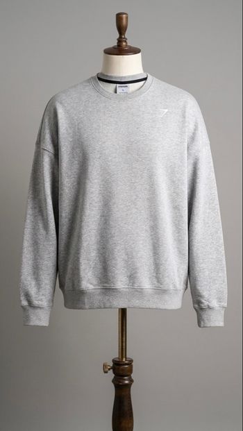 Gymshark - Sweatshirt Oversized Crew - Taille XL - Gris - Neuf