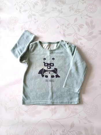 Haut pyjama velours 86 cm/18 mois InExtenso