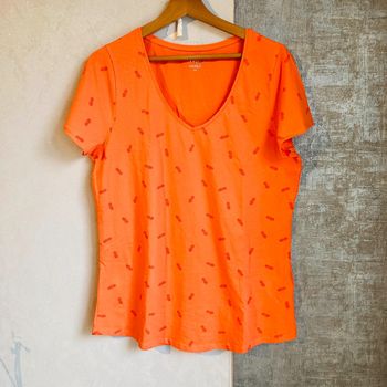 Tshirt Camaieu | orange | ananas | 44 | neuf 🌿