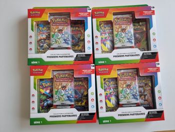 Lot 4 coffrets pokemon serie 1 Premiers Partenaires  30 ans