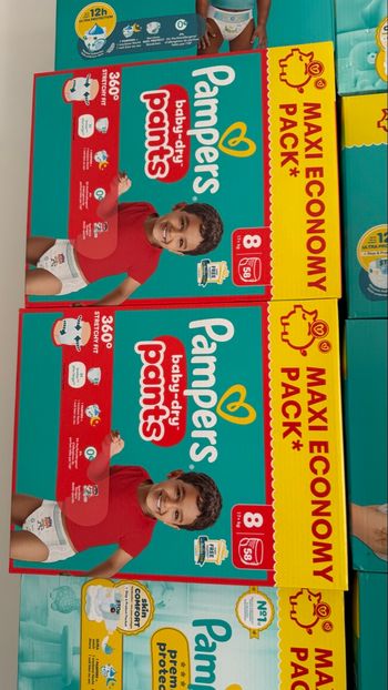 116 couches pants Pampers taille 8 maxi pack 