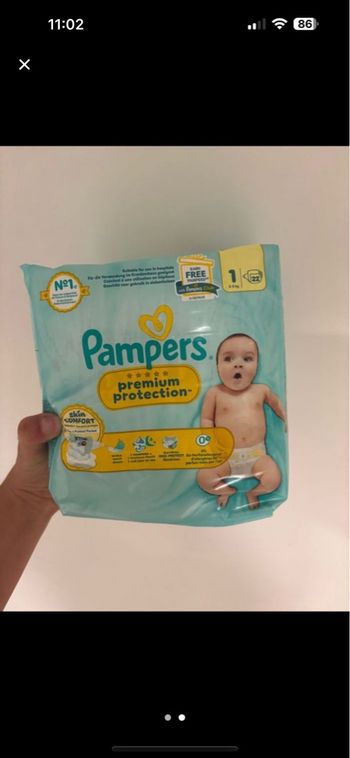4 paquets de couches taille 1