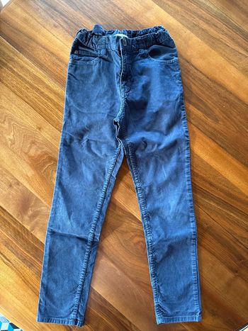 Jeans velours côtelé garçon 9 ans 10 ans taille ajustable élastique