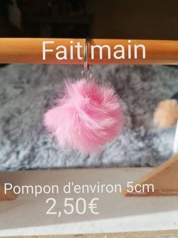 Porte clé pompon