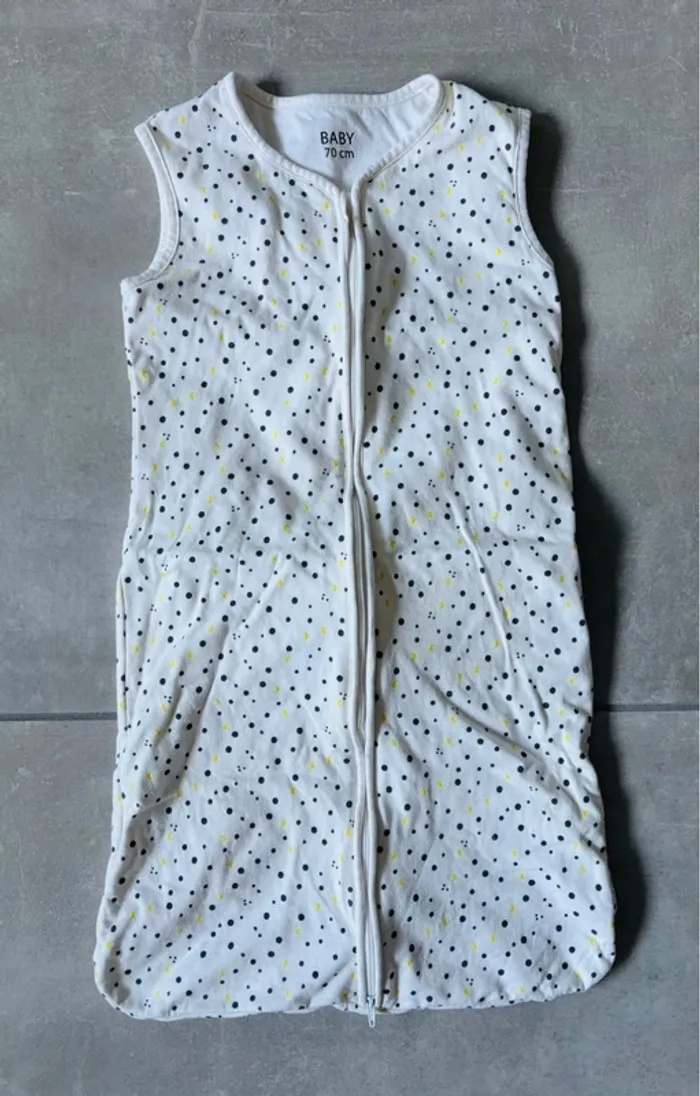 Jolie turbulette gigoteuse lune bébé mixte 70cm