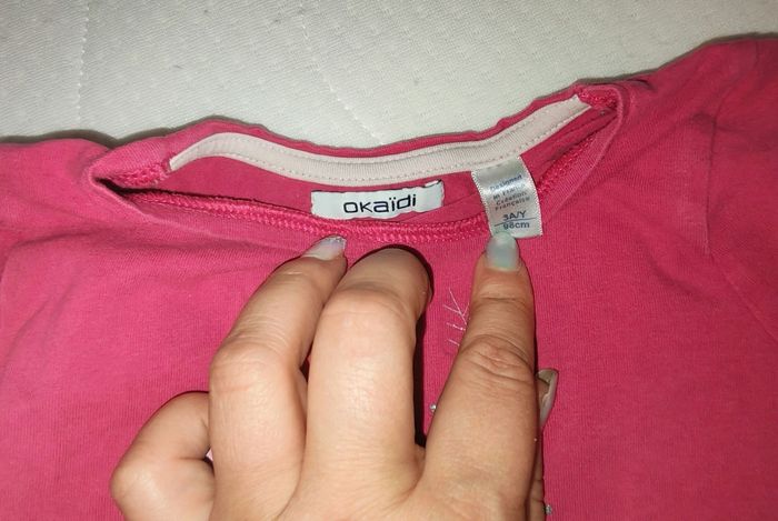 Tee shirt manches longues okaidi 3 ans fille - photo numéro 2