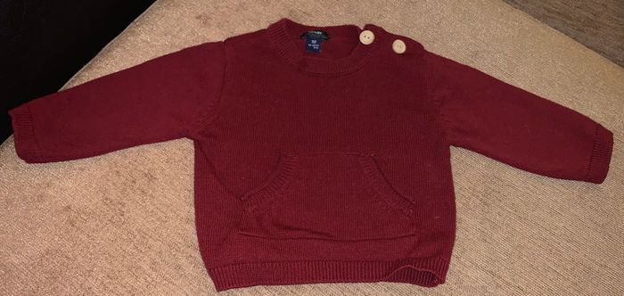 Pull 1 mois bordeaux
