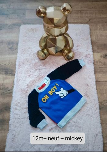 Pull Mickey Orchestra Disney neuf 12 mois