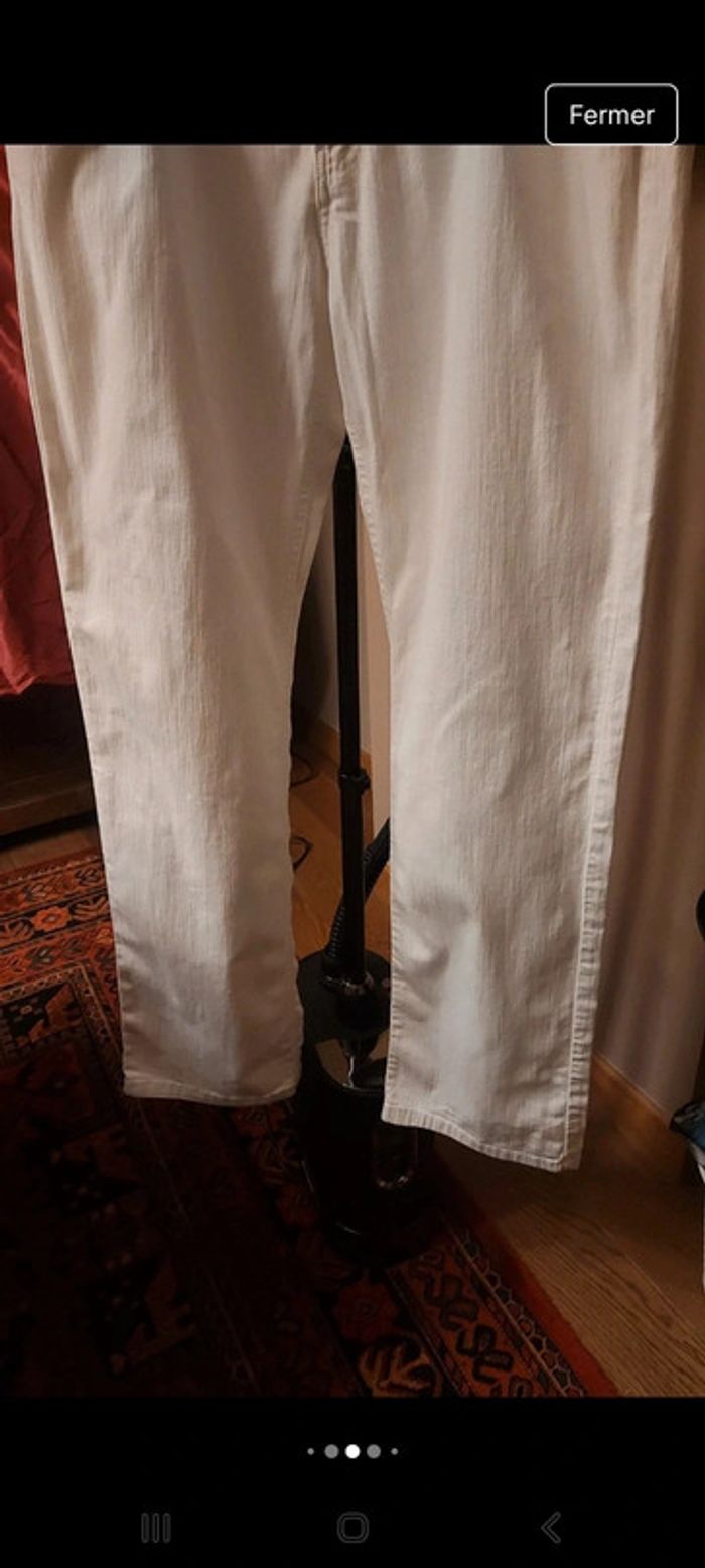 Pantalon femme blanc D'Auvry W 36 fr 46/48 - photo numéro 4