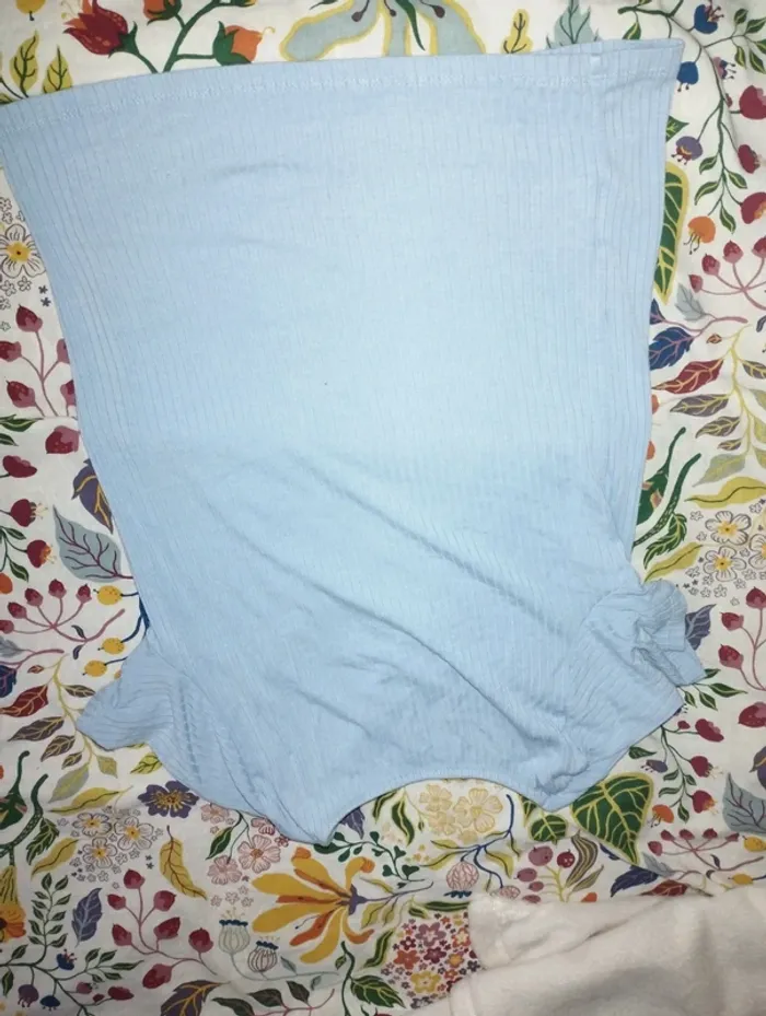 Tee shirt femme bleu ciel Pimkie taille s - photo numéro 4