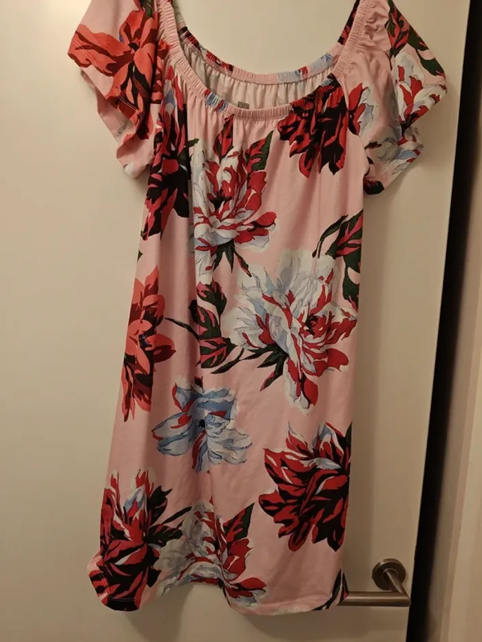 Robe Asos fleurs roses T.38 - photo numéro 4