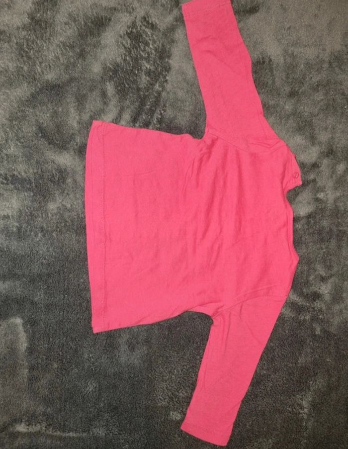 Tee-shirt manches longues fille taille 9mois - photo numéro 4