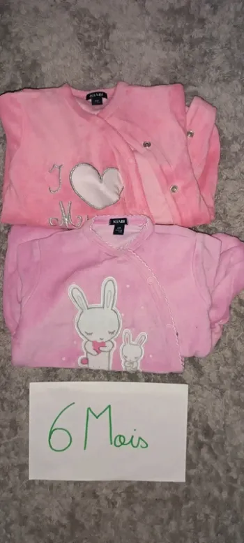 Lot 2 pyjamas 6 mois