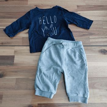 Ensemble jogging t-shirt manche longue 6mois