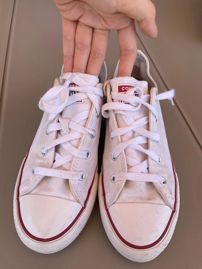 Converse all star blanches pointure 36 - photo numéro 4