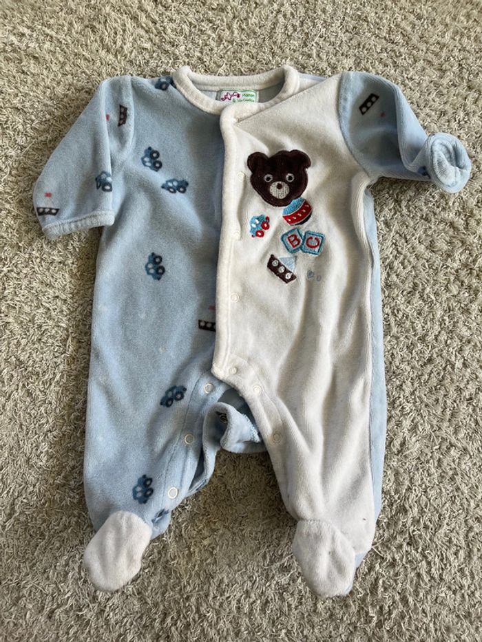 Lot de 4 pyjamas une pièce taille naissance - photo numéro 8