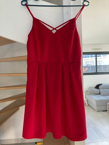 Robe courte rouge Cache-Cache T.40